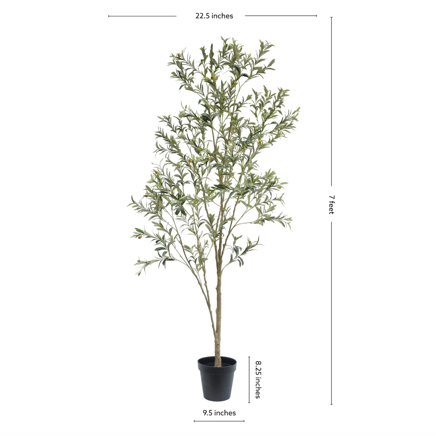 7' Artificial Wispy Olive Tree | CG Hunter
