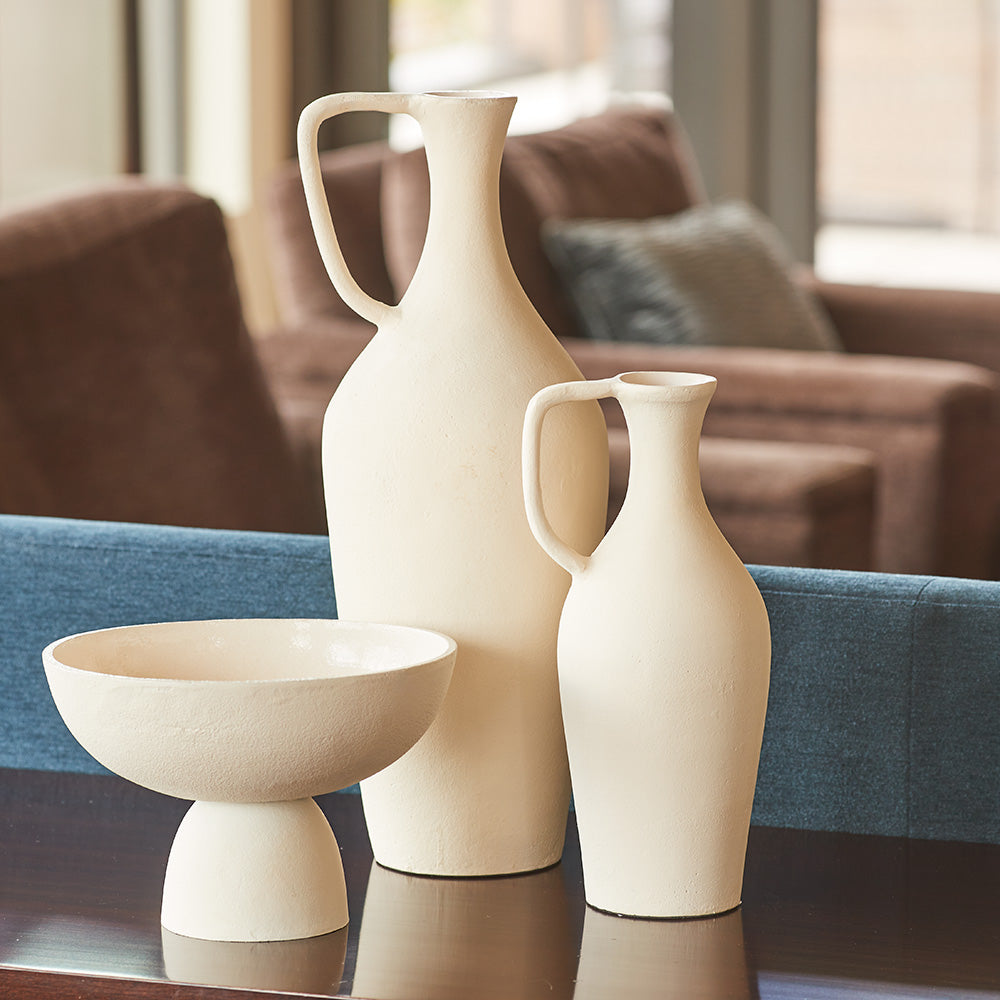 Charlotte Pitcher Vases, Large and Medium