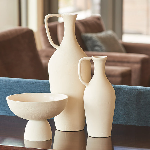 Charlotte Pitcher Vases, Large and Medium