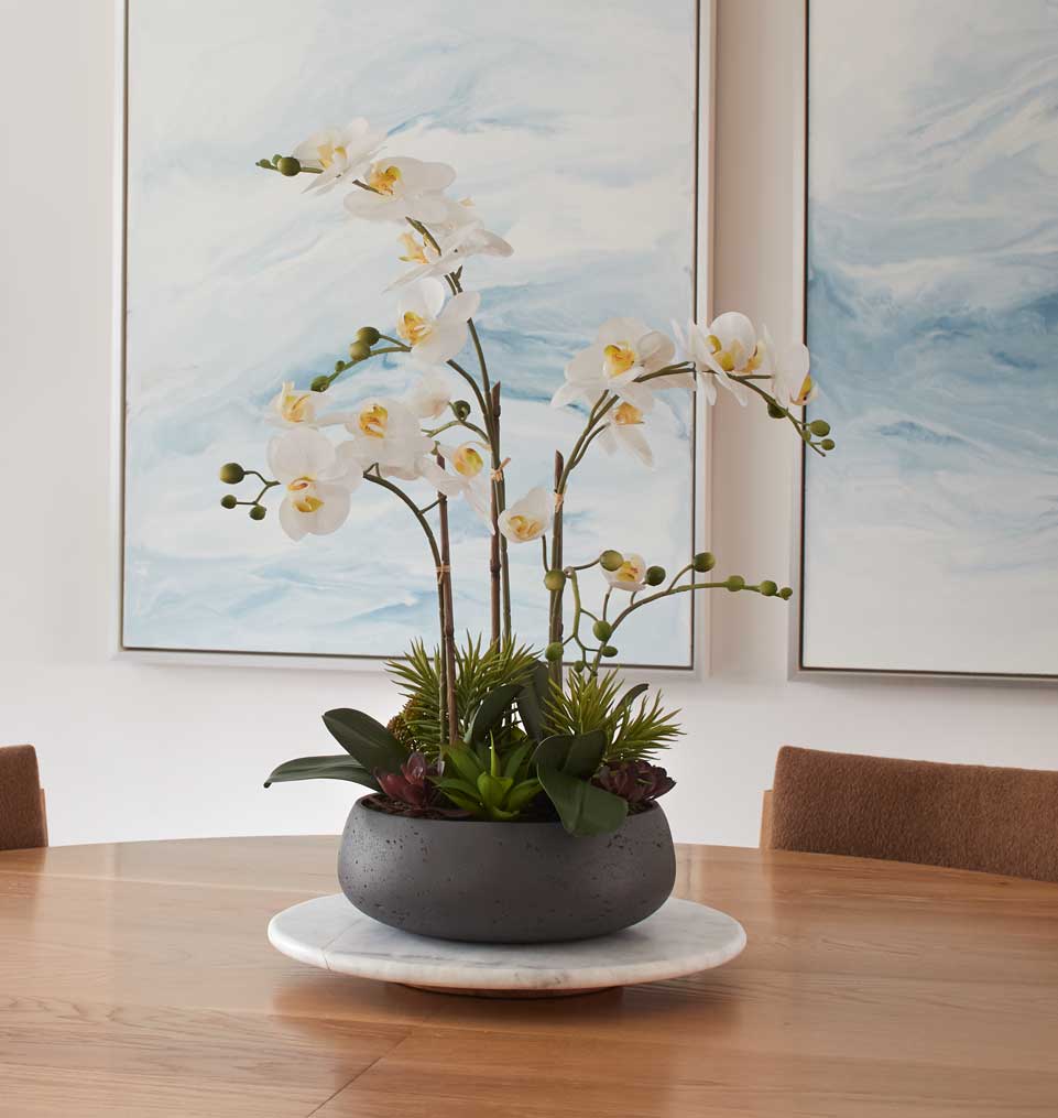 Artificial orchids deals in vase