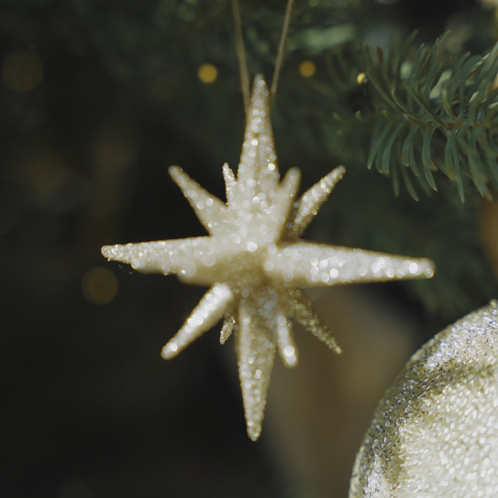 video starburst ornament