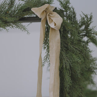 Video garland  Wide Velvet Ribbon on Wooden Spool - 10 yd per spool - set of 2 - total 20 yards 