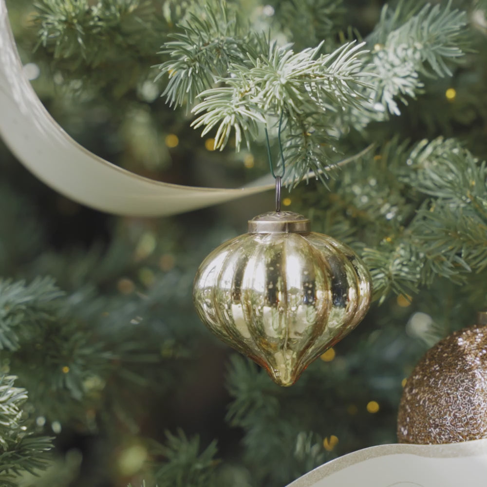 video of mercury glass ornaments 