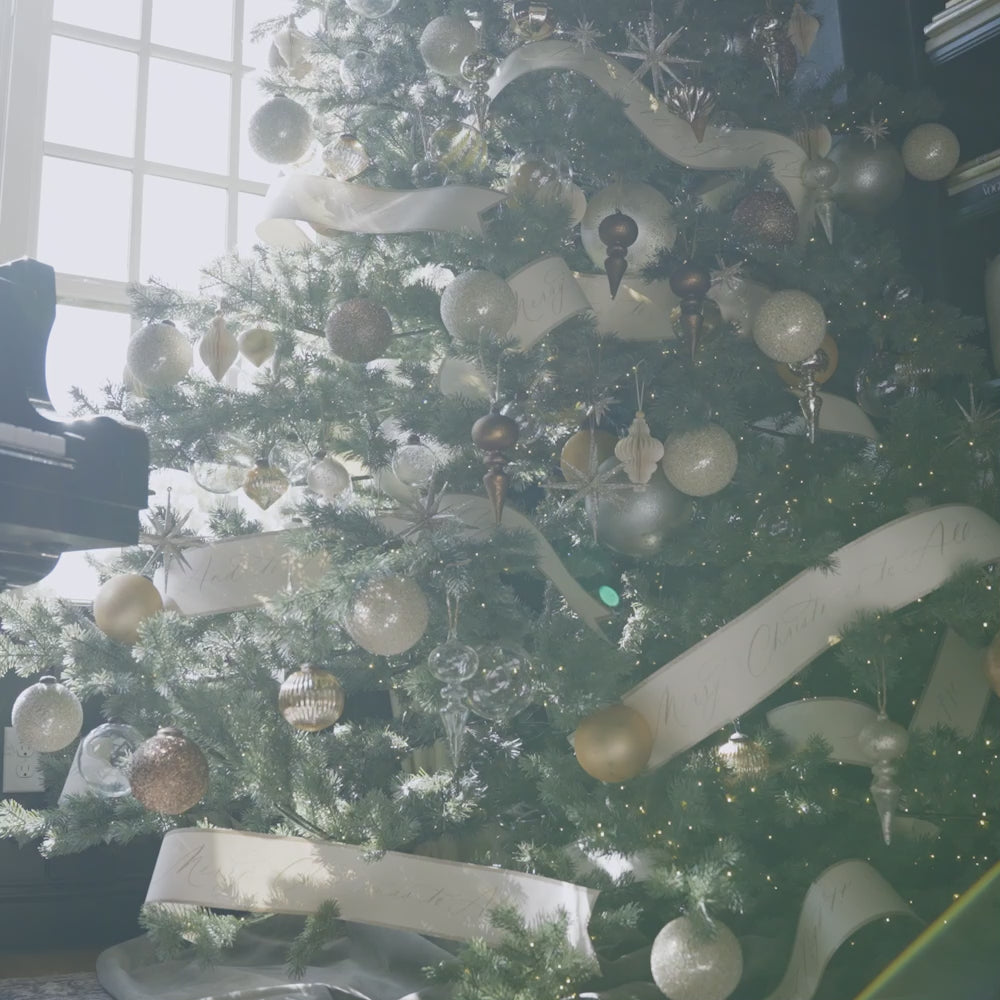 Wooden Ornaments on Midnight Star Collection Tree