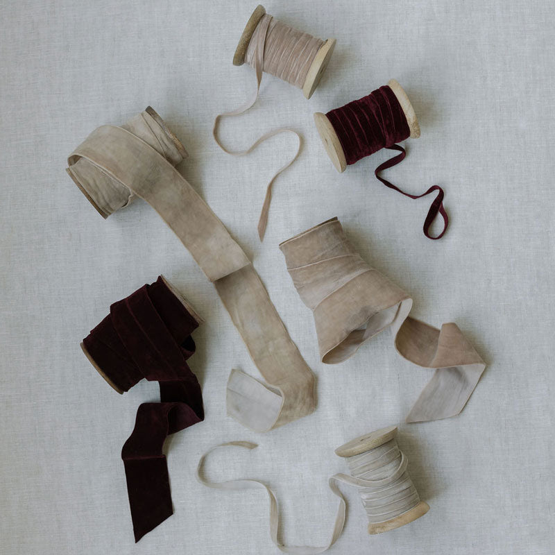 Velvet Ribbon – Hand Dyed Luxe Texture – CG Hunter