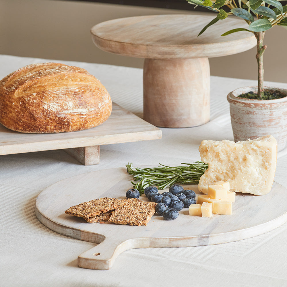 Charlotte Round Wooden Serving Board Trio